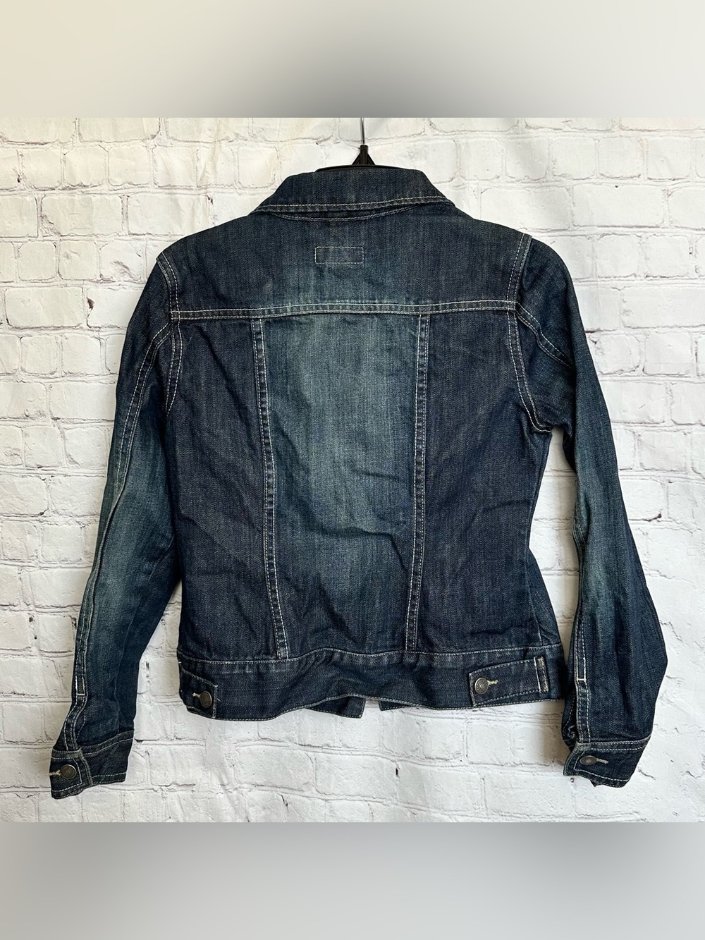Nautica Kids Girls Size L 8-10 Jean Denim Jacket Dark Blue - Picture 5 of 5